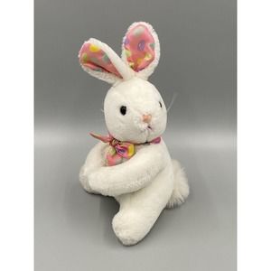 Jelly Bean White Bunny Rabbit Plush 9” Stuffed Animal